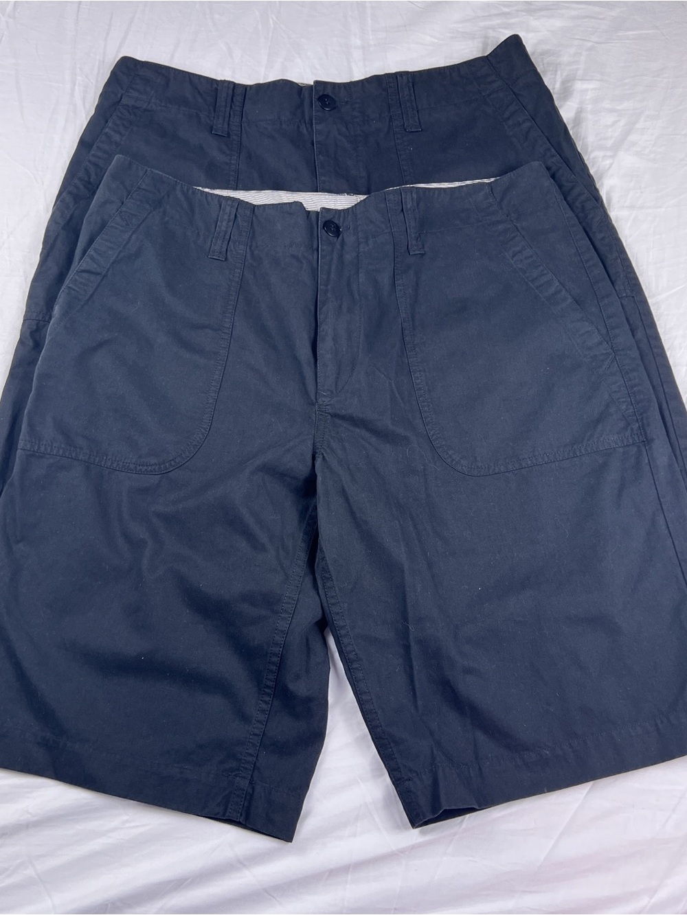 Lot of 2 Vintage Lacoste Mens Size 34 Shorts Black Cotton